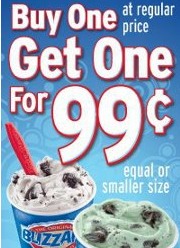 Buy One Blizzard Get One For $0.99