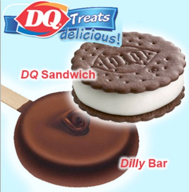 DQ Dilly Bar or Sandwich